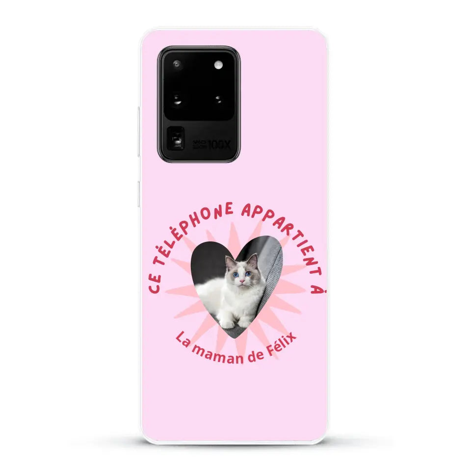 Ce téléphone appartient à - Coque de téléphone personnalisée