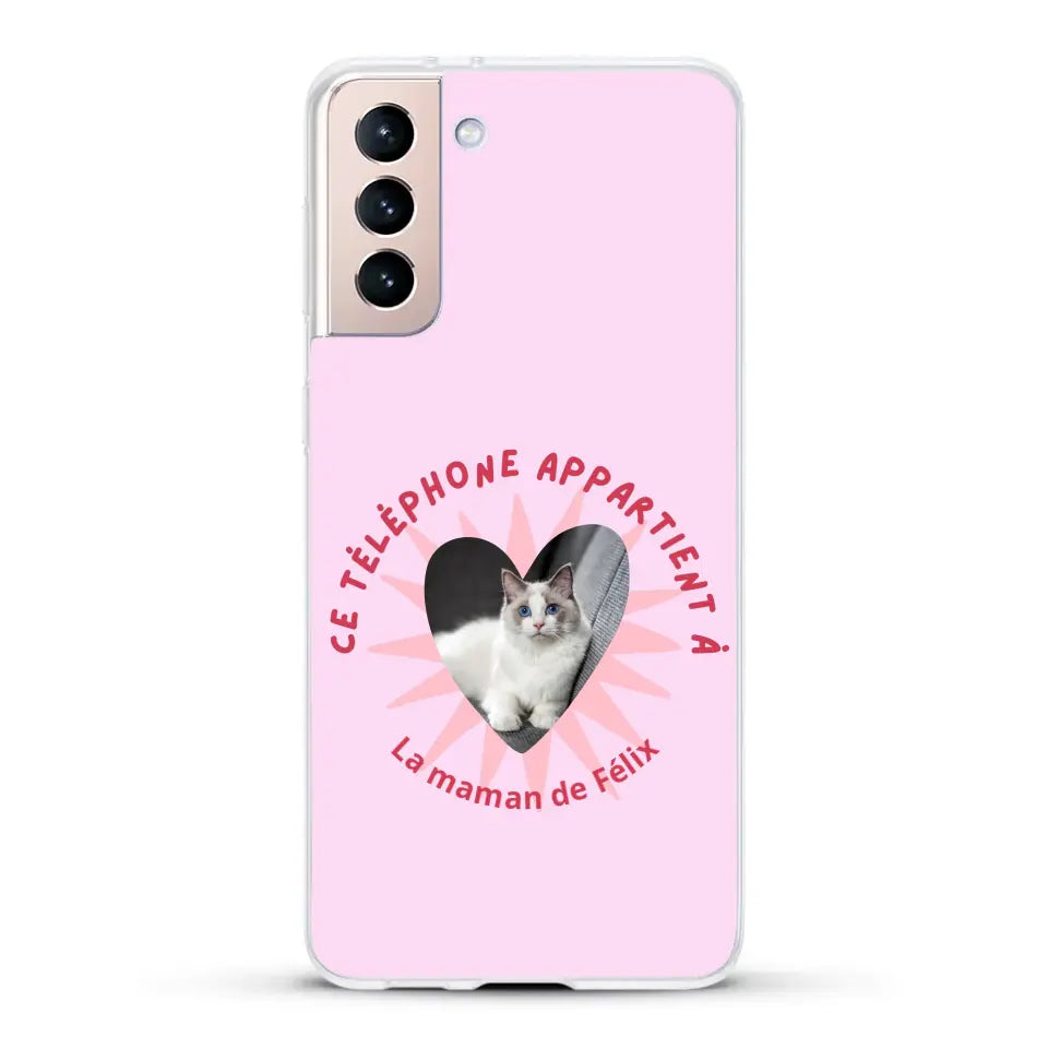 Ce téléphone appartient à - Coque de téléphone personnalisée