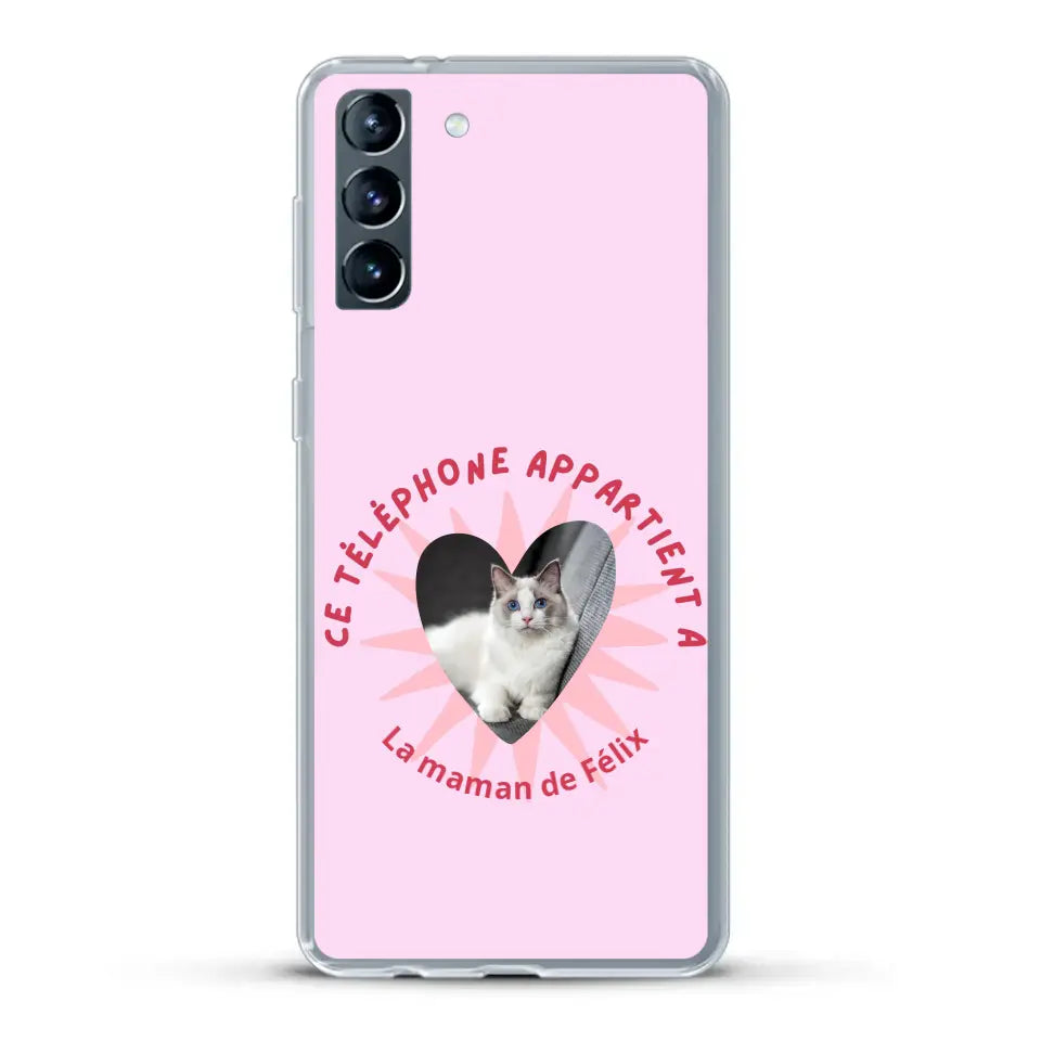 Ce téléphone appartient à - Coque de téléphone personnalisée