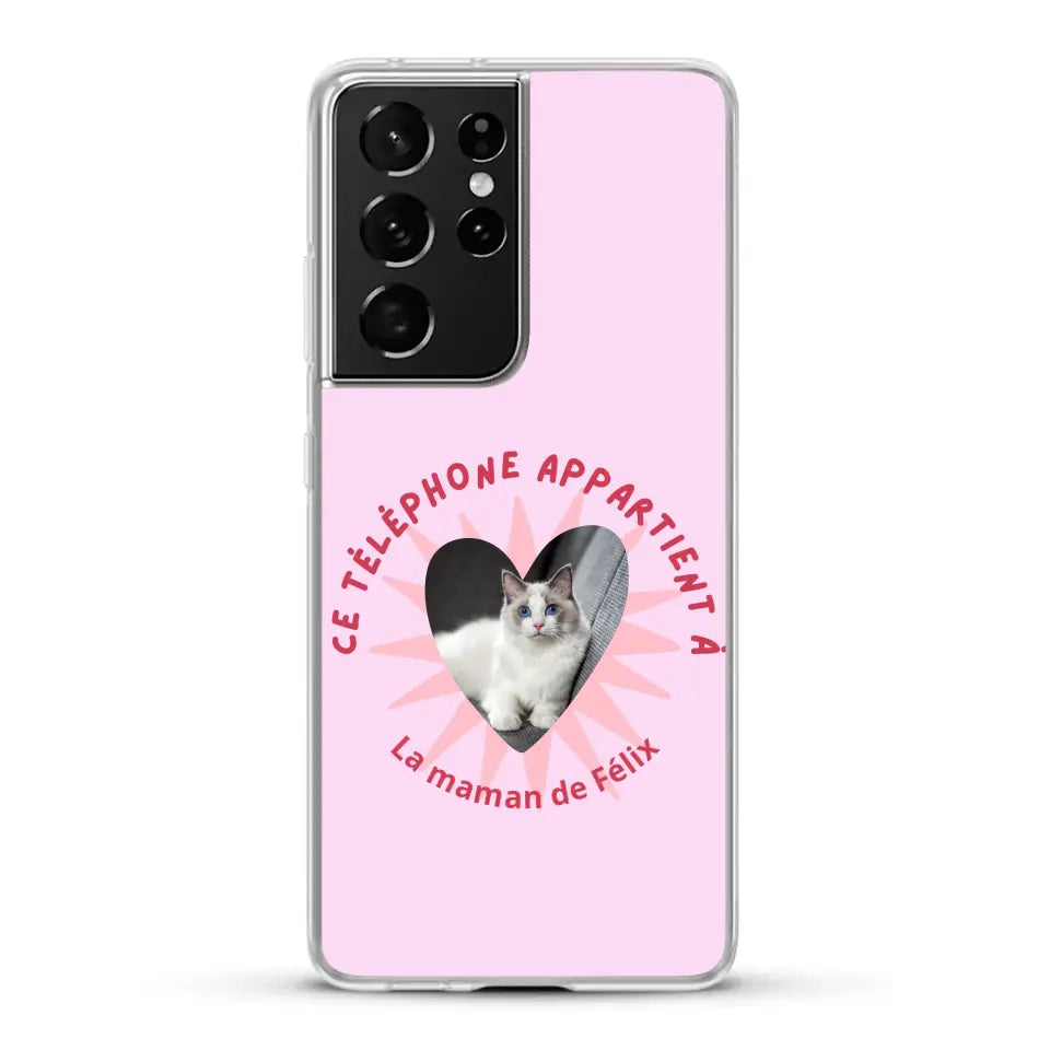 Ce téléphone appartient à - Coque de téléphone personnalisée