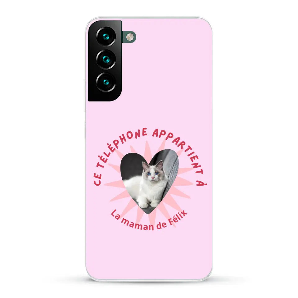 Ce téléphone appartient à - Coque de téléphone personnalisée