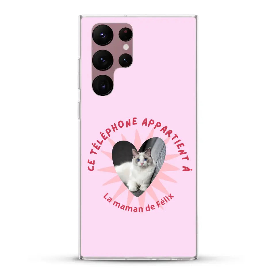 Ce téléphone appartient à - Coque de téléphone personnalisée