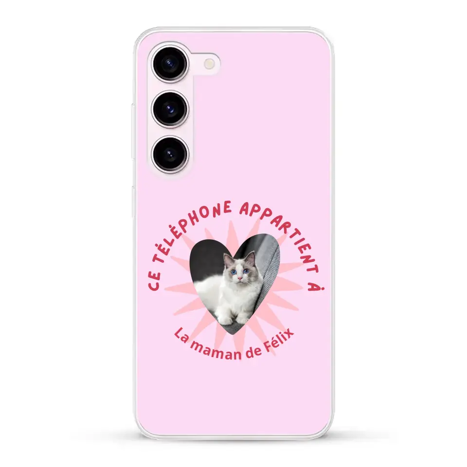 Ce téléphone appartient à - Coque de téléphone personnalisée