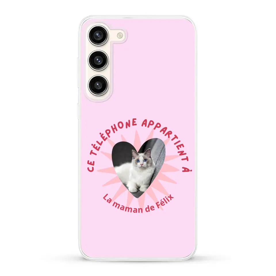 Ce téléphone appartient à - Coque de téléphone personnalisée