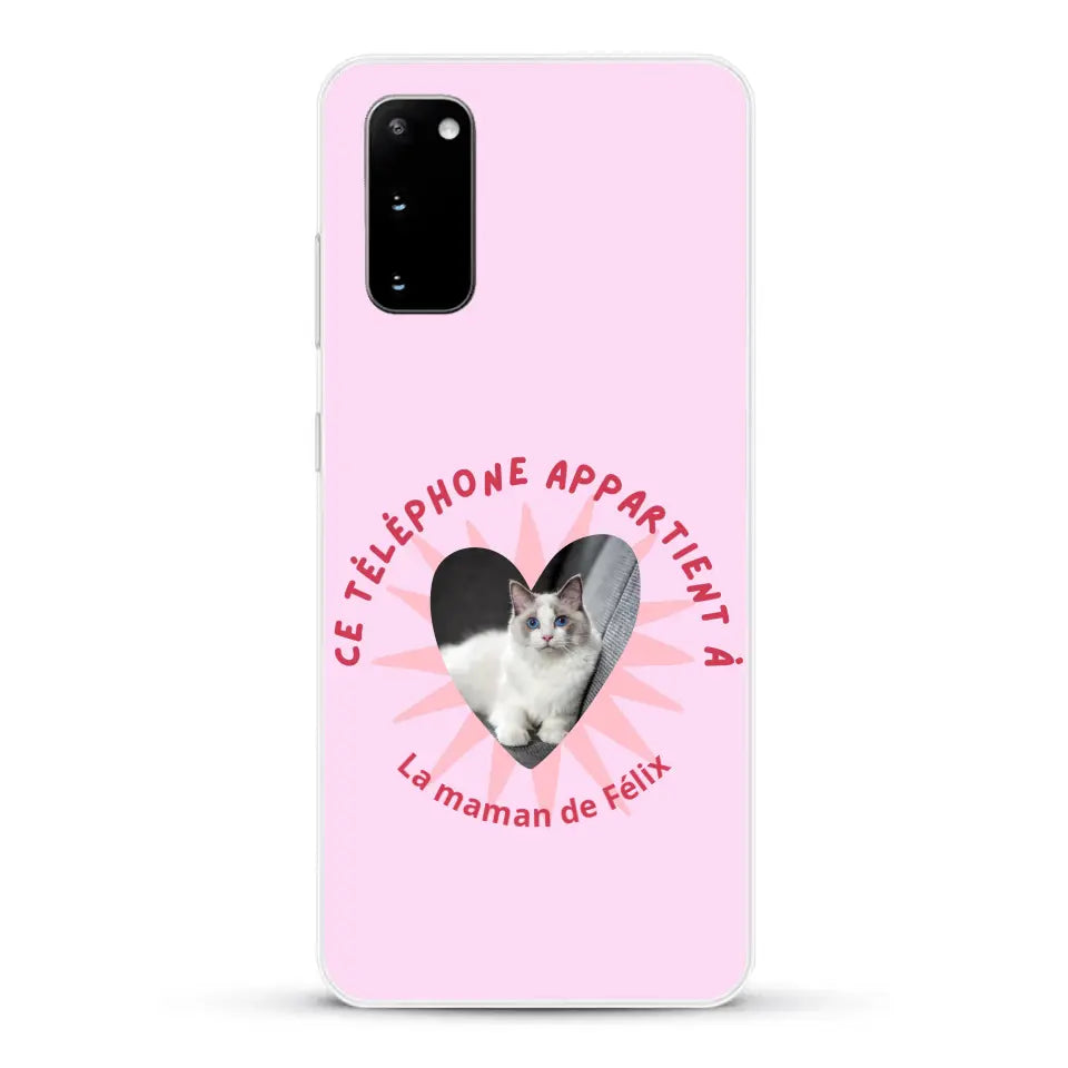 Ce téléphone appartient à - Coque de téléphone personnalisée