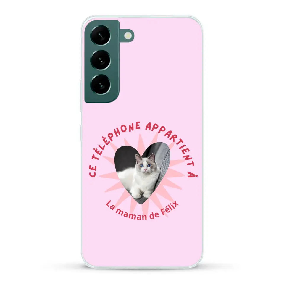 Ce téléphone appartient à - Coque de téléphone personnalisée