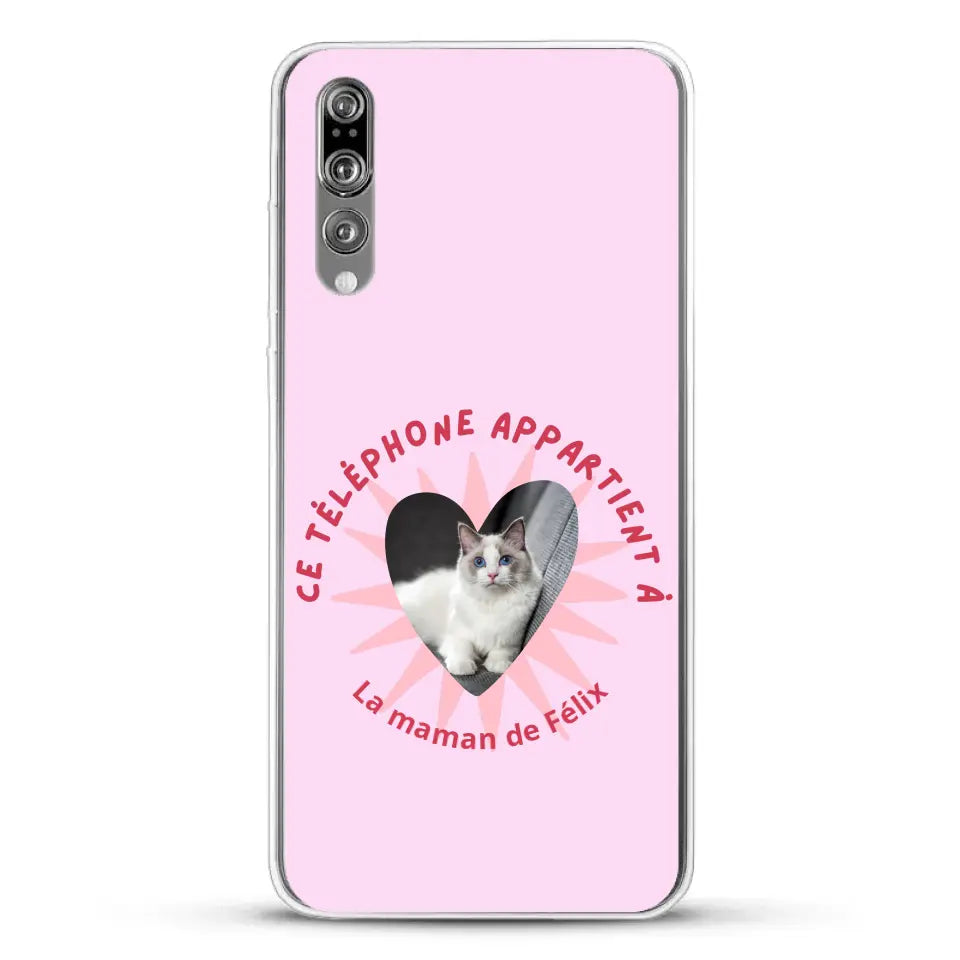 Ce téléphone appartient à - Coque de téléphone personnalisée