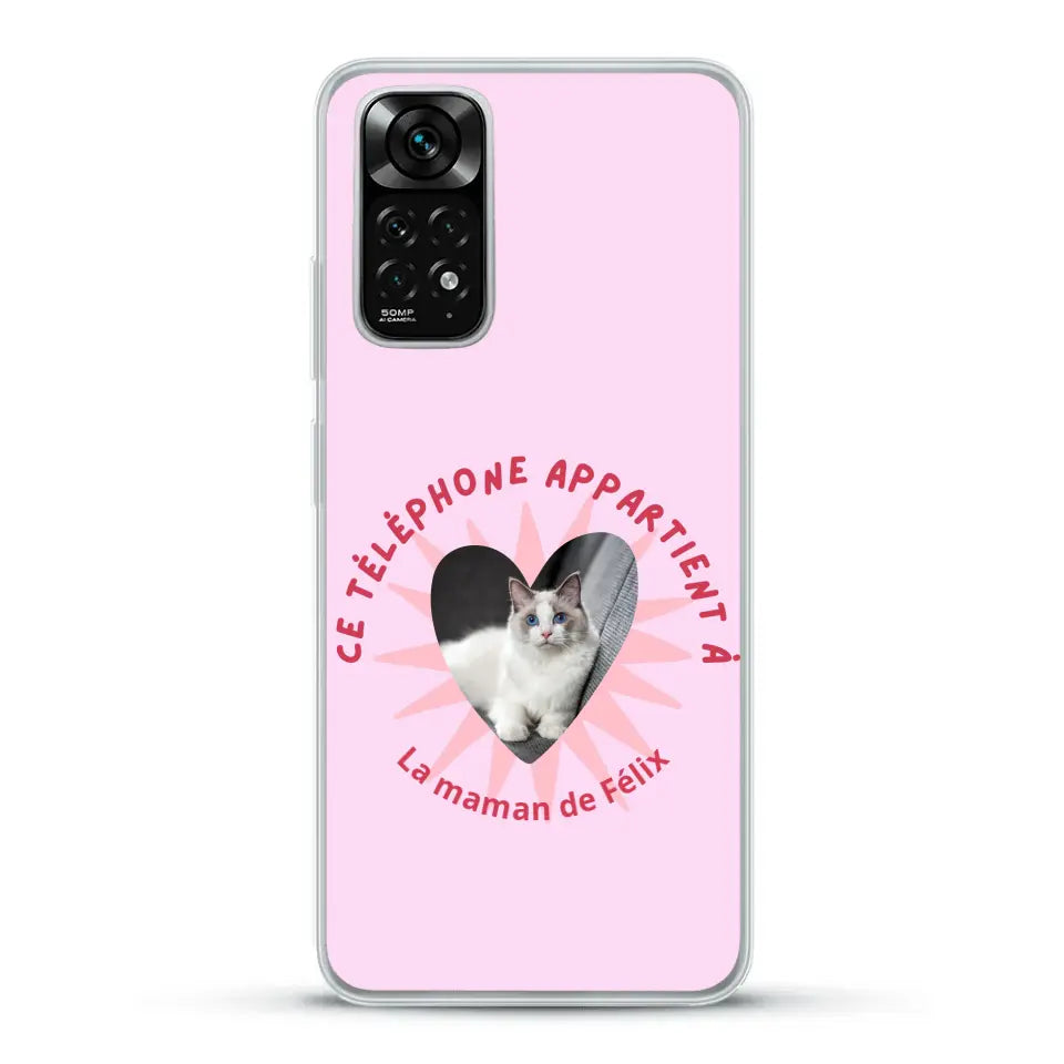 Ce téléphone appartient à - Coque de téléphone personnalisée