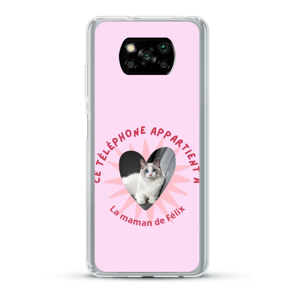 Ce téléphone appartient à - Coque de téléphone personnalisée