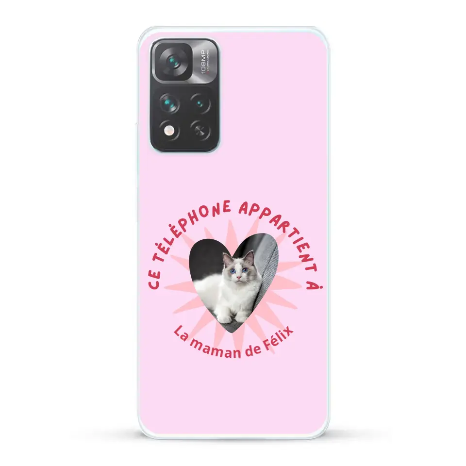 Ce téléphone appartient à - Coque de téléphone personnalisée