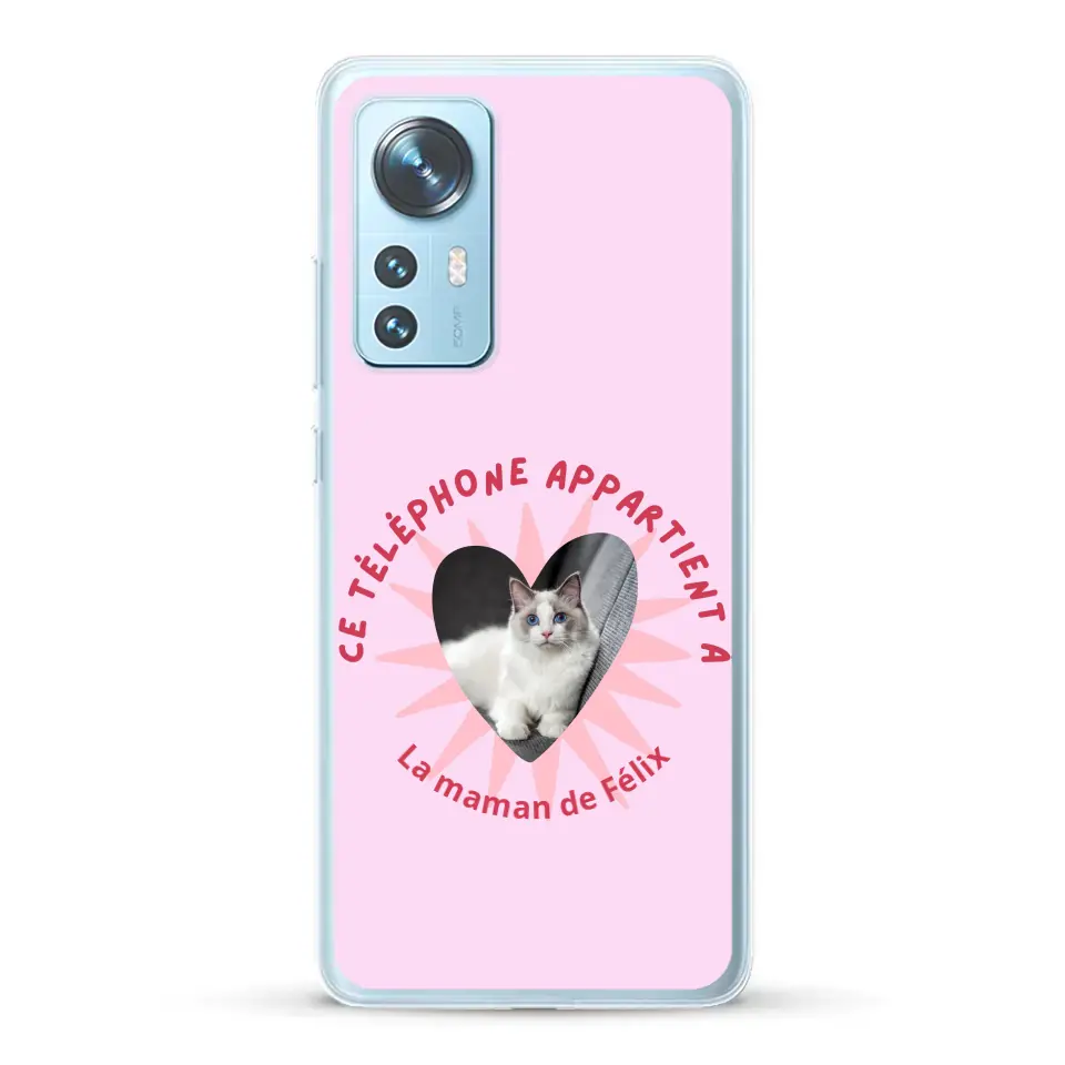 Ce téléphone appartient à - Coque de téléphone personnalisée