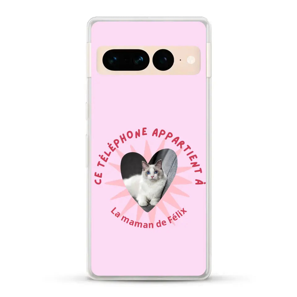 Ce téléphone appartient à - Coque de téléphone personnalisée