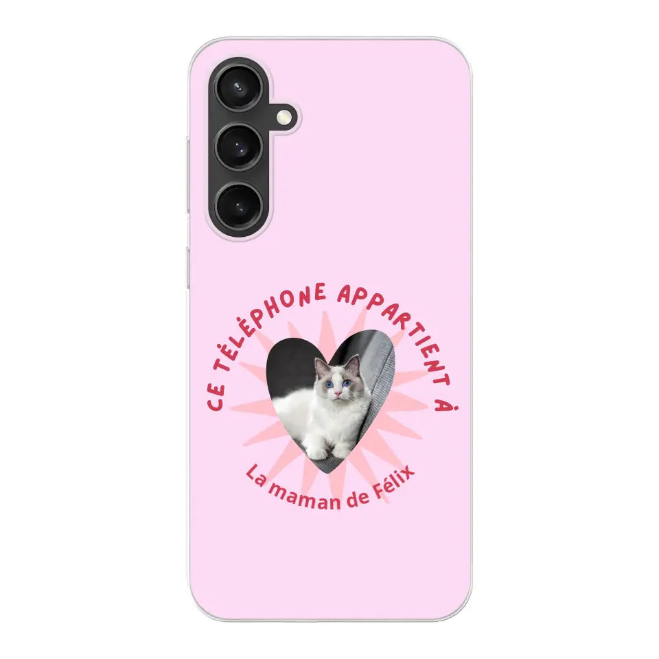 Ce téléphone appartient à - Coque de téléphone personnalisée