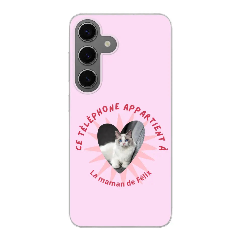 Ce téléphone appartient à - Coque de téléphone personnalisée