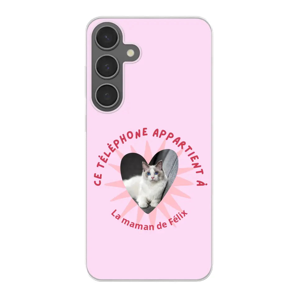 Ce téléphone appartient à - Coque de téléphone personnalisée